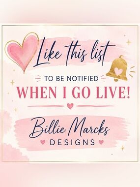 Like this listing to be notified when I go live with a sale!!!